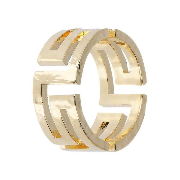 Bandring Mit Griechischem 18kt Gold Plattiert Damen Gelbgold 54 von ETRUSCA GIOIELLI