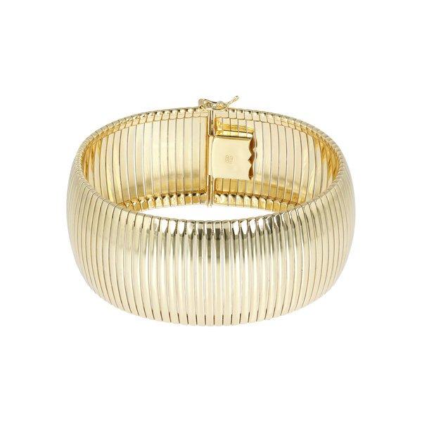 Bold Armband 18kt Gold Plattiert Damen Gelbgold 20cm von ETRUSCA GIOIELLI