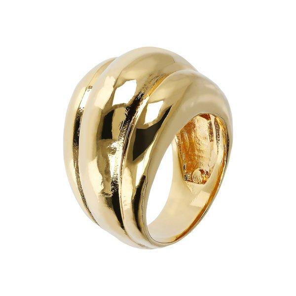 Eleganter Ring Mit Spiegeleffekt Damen Gelbgold 50 von ETRUSCA GIOIELLI