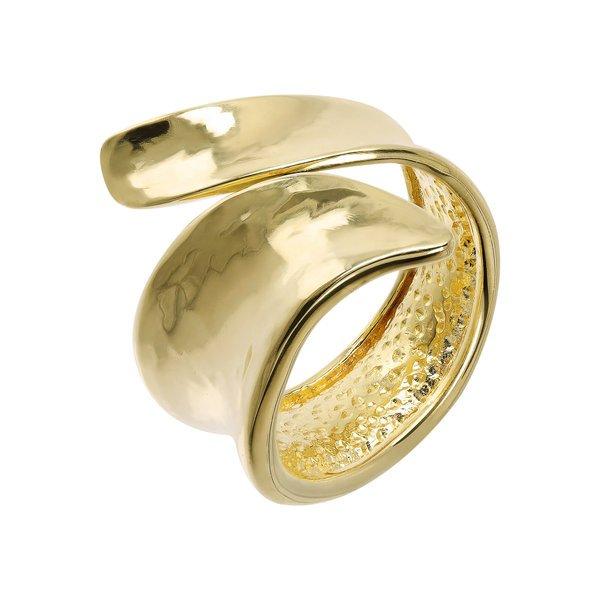 Open Wave Effect Ring Damen Gelbgold 58 von ETRUSCA GIOIELLI