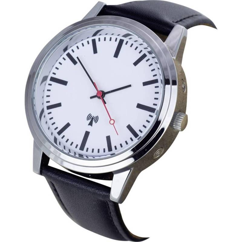 Funk-armbanduhr Bahnhofsdesign Herren Schwarz 40mm von EUROTIME