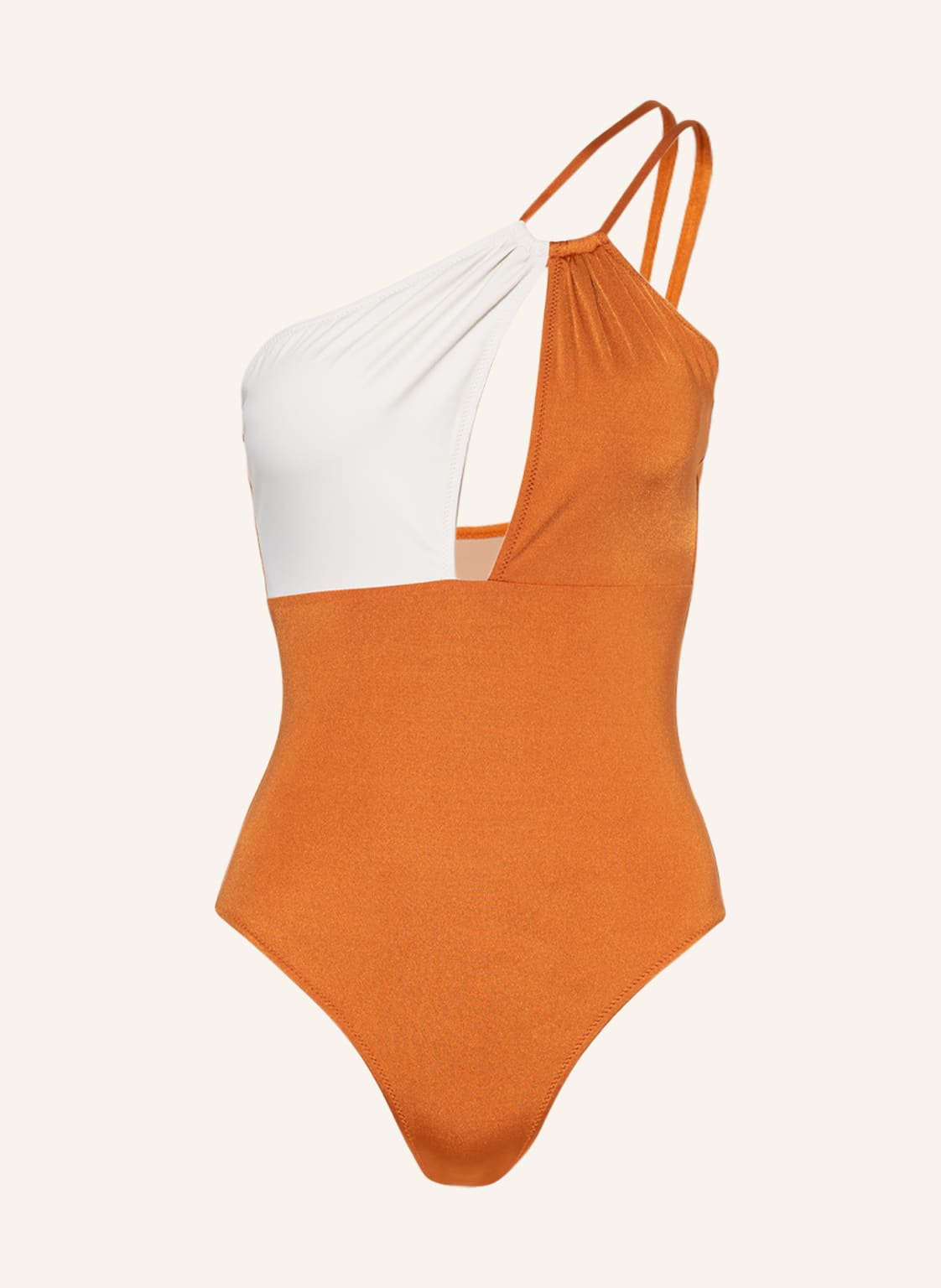 Evarae One-Shoulder-Badeanzug Rizo braun Evarae One-Shoulder-Badeanzug Rizo braun von EVARAE