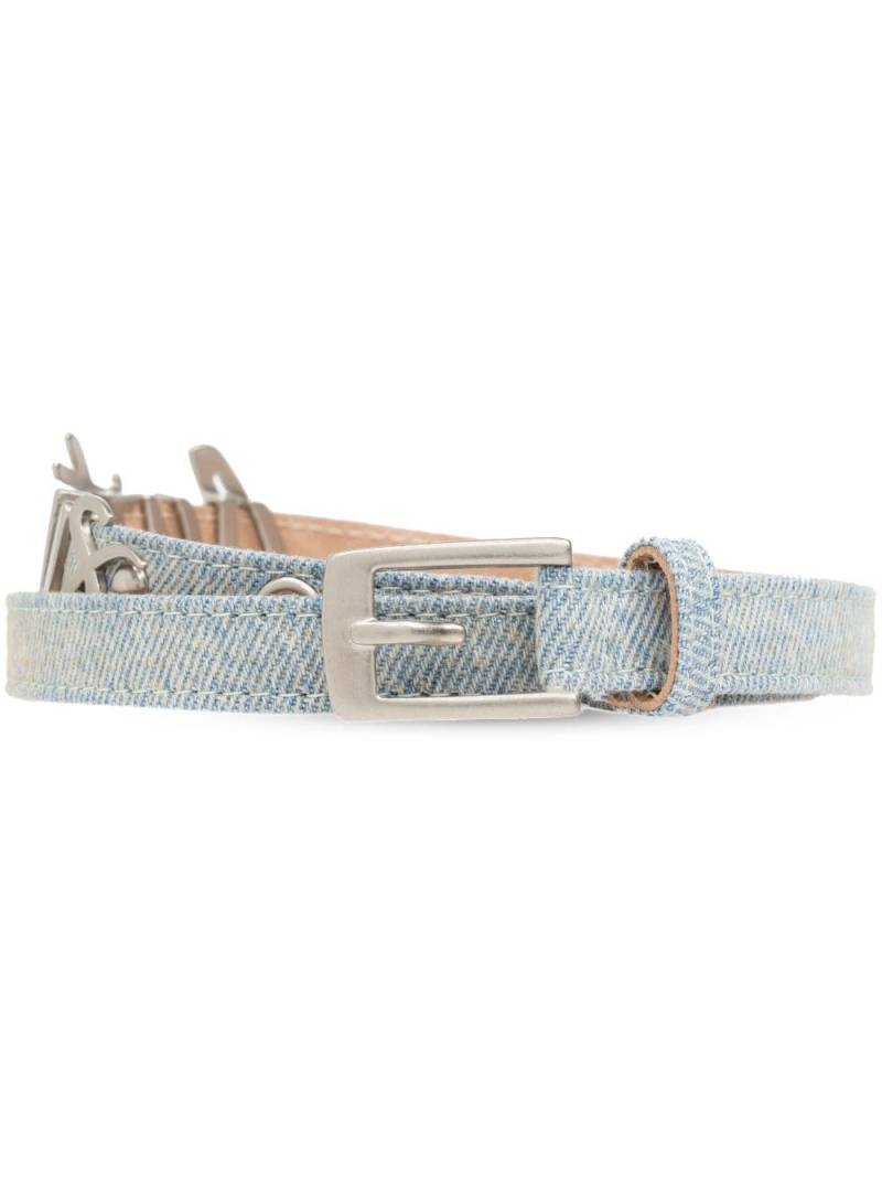 EYTYS logo-lettering denim belt - Blue von EYTYS