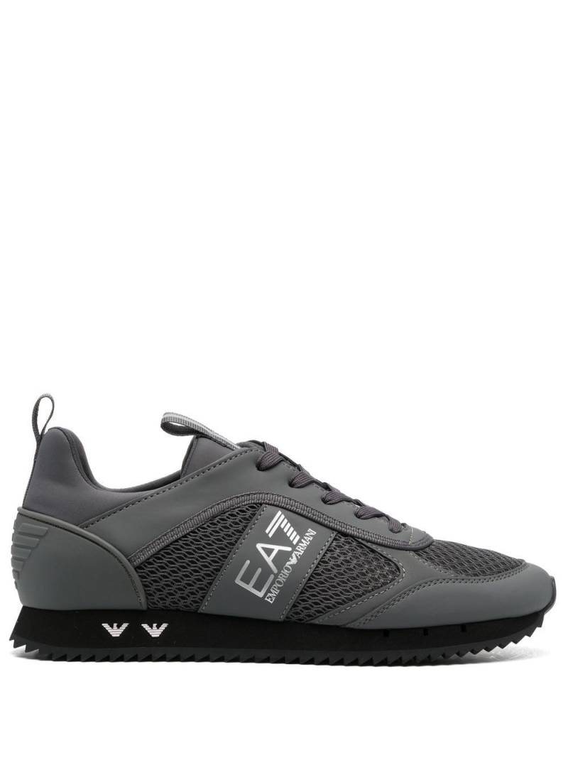 Ea7 Emporio Armani Cordura logo-print panelled sneakers - Grey von Ea7 Emporio Armani