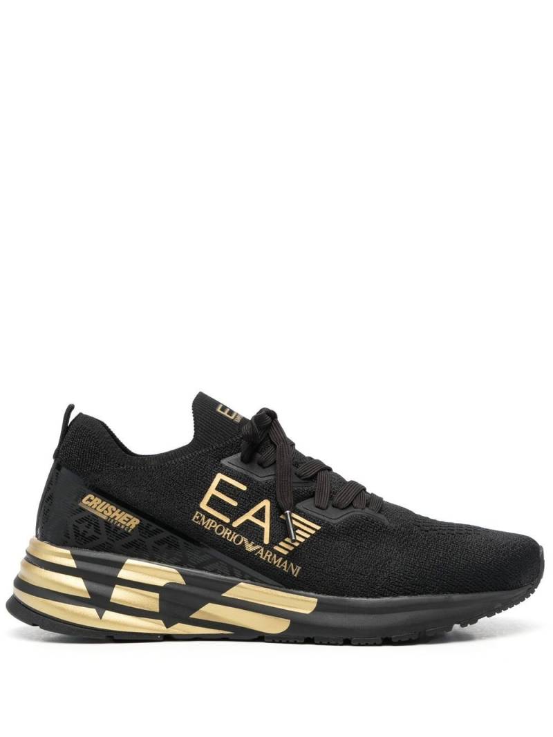 Ea7 Emporio Armani Crusher Distance running sneakers - Black von Ea7 Emporio Armani