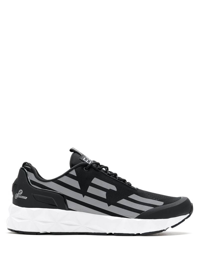 Ea7 Emporio Armani side logo-print low-top sneakers - Black von Ea7 Emporio Armani