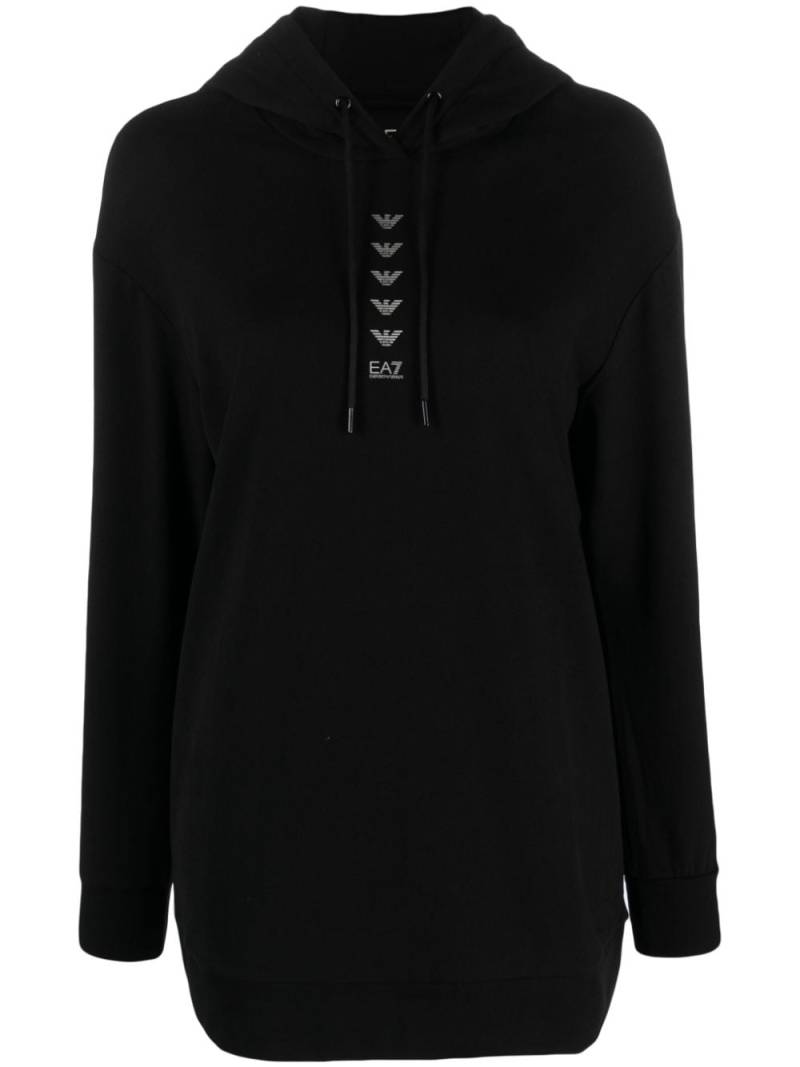 Ea7 Emporio Armani Logo Series drawstring hoodie - Black von Ea7 Emporio Armani