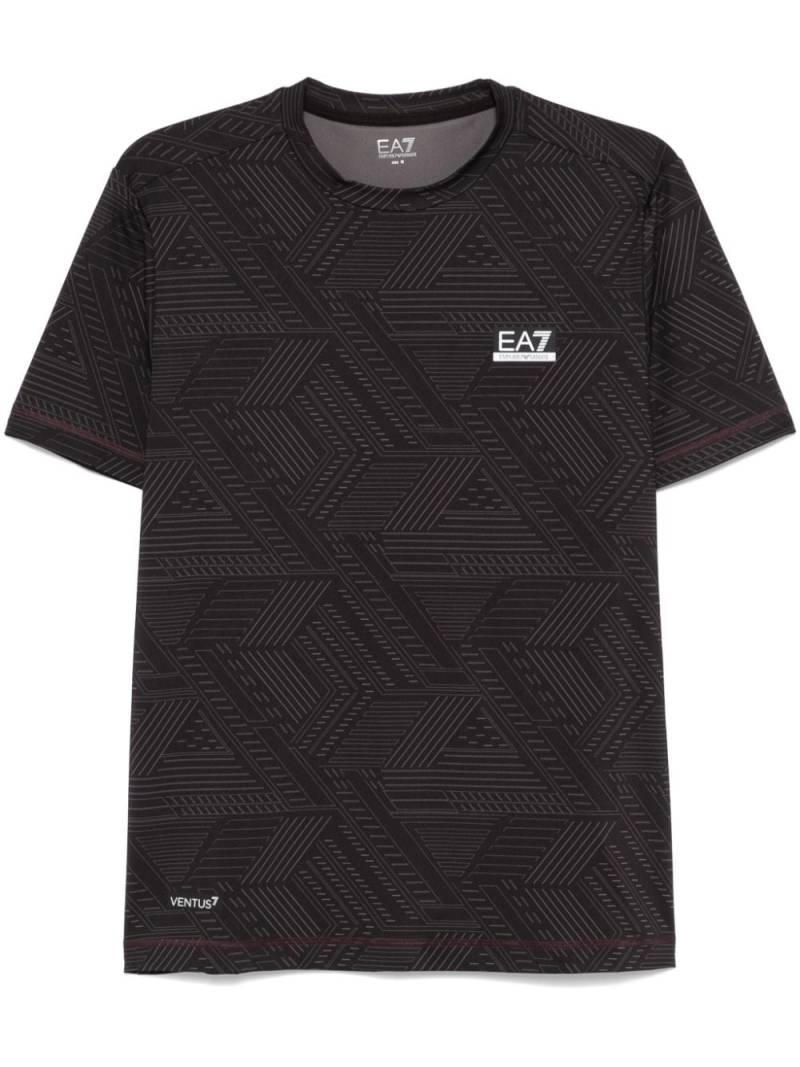 Ea7 Emporio Armani Ventus7 T-shirt - Brown von Ea7 Emporio Armani