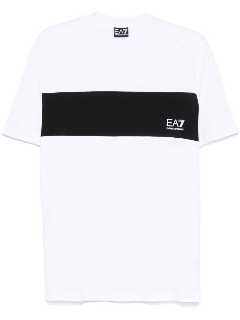 Ea7 Emporio Armani colourblock T-shirt - White von Ea7 Emporio Armani