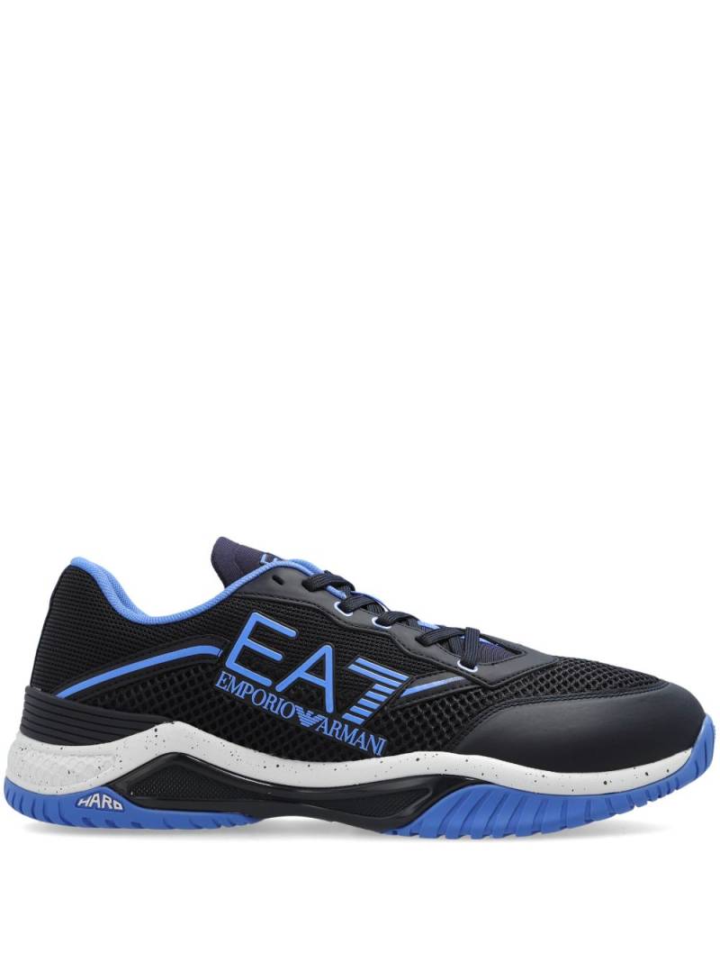 Ea7 Emporio Armani contrasting low-top trainers - Black von Ea7 Emporio Armani