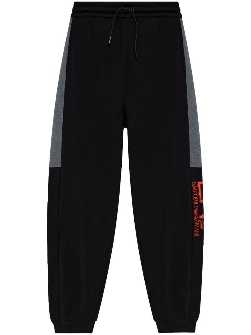 Ea7 Emporio Armani embroidered-logo track pants - Black von Ea7 Emporio Armani