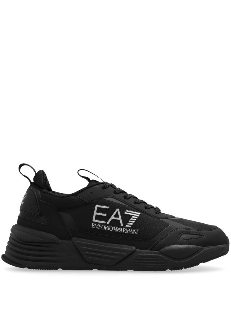 Ea7 Emporio Armani lace-up low-top trainers - Black von Ea7 Emporio Armani