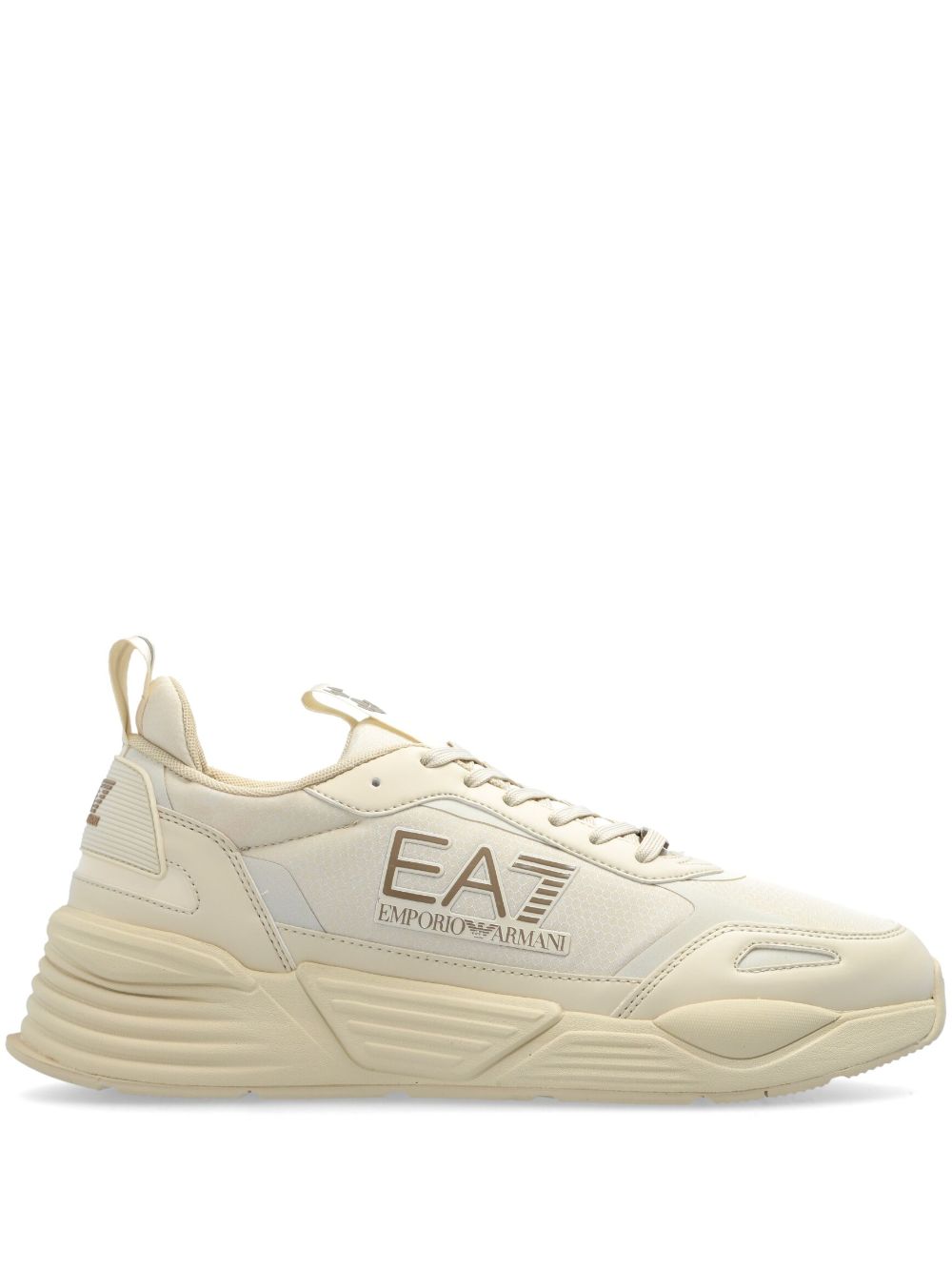 Ea7 Emporio Armani lace-up low-top trainers - Neutrals von Ea7 Emporio Armani