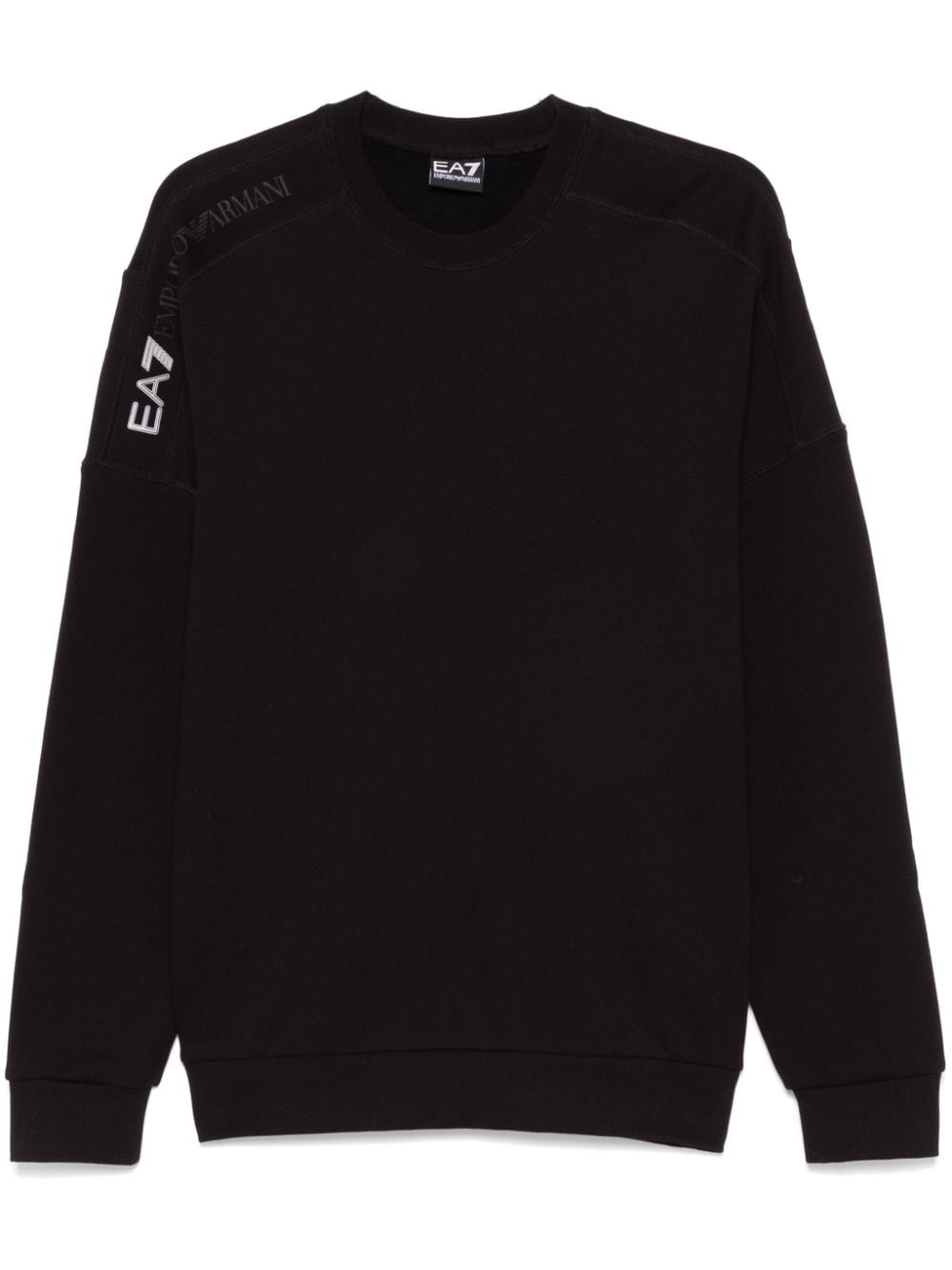 Ea7 Emporio Armani logo-appliqué sweatshirt - Black von Ea7 Emporio Armani