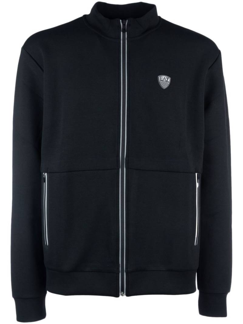 Ea7 Emporio Armani logo-appliqué sweatshirt - Black von Ea7 Emporio Armani