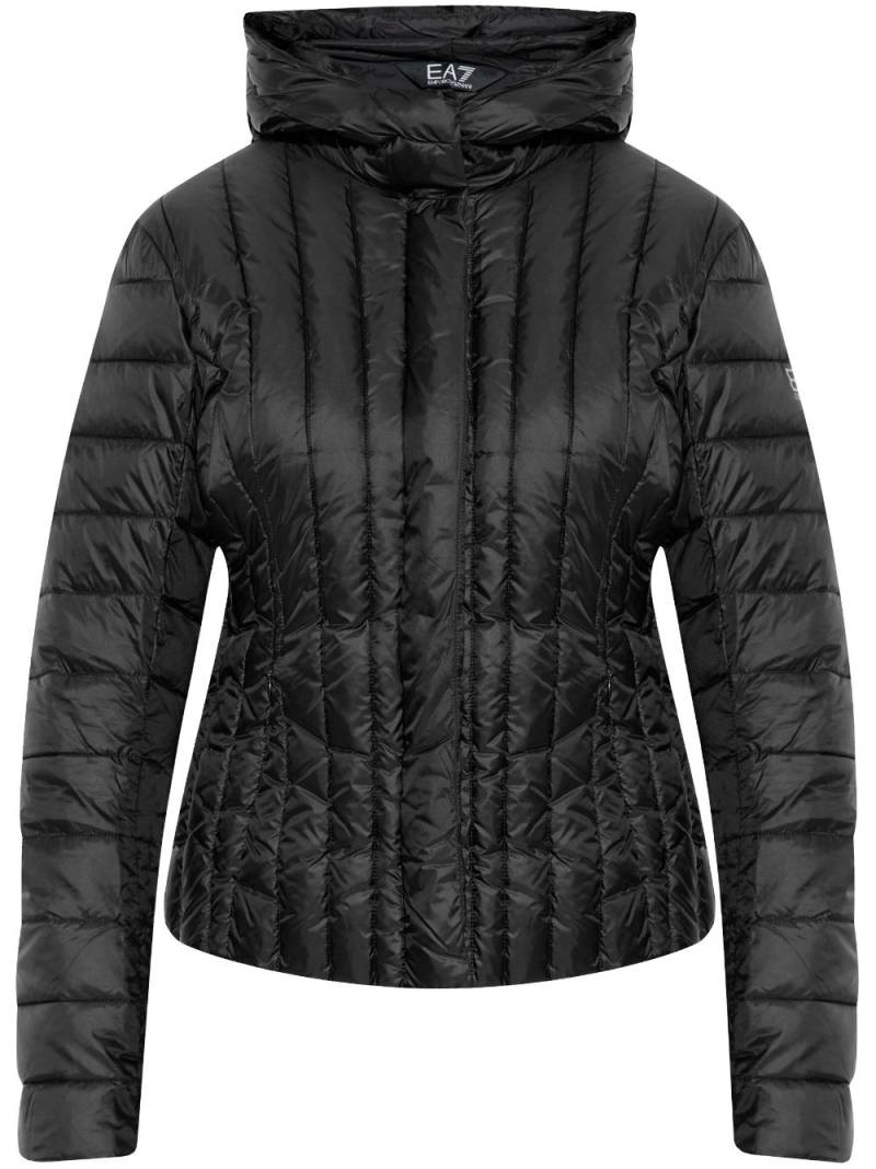 Ea7 Emporio Armani logo-embellished padded jacket - Black von Ea7 Emporio Armani