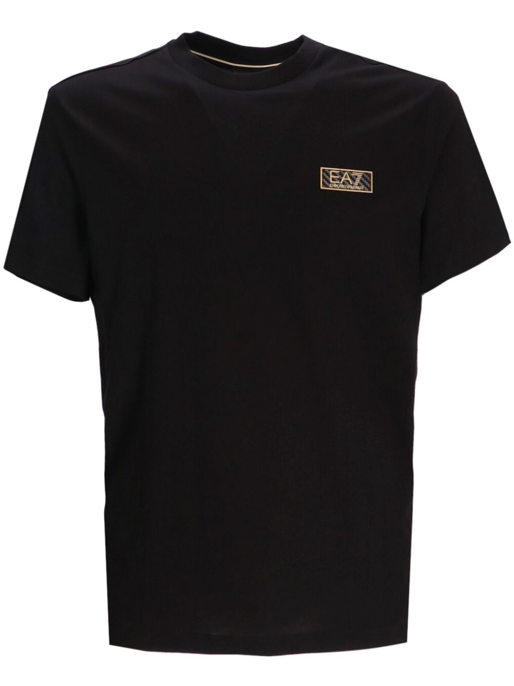 Ea7 Emporio Armani logo patch t-shirt - Black von Ea7 Emporio Armani