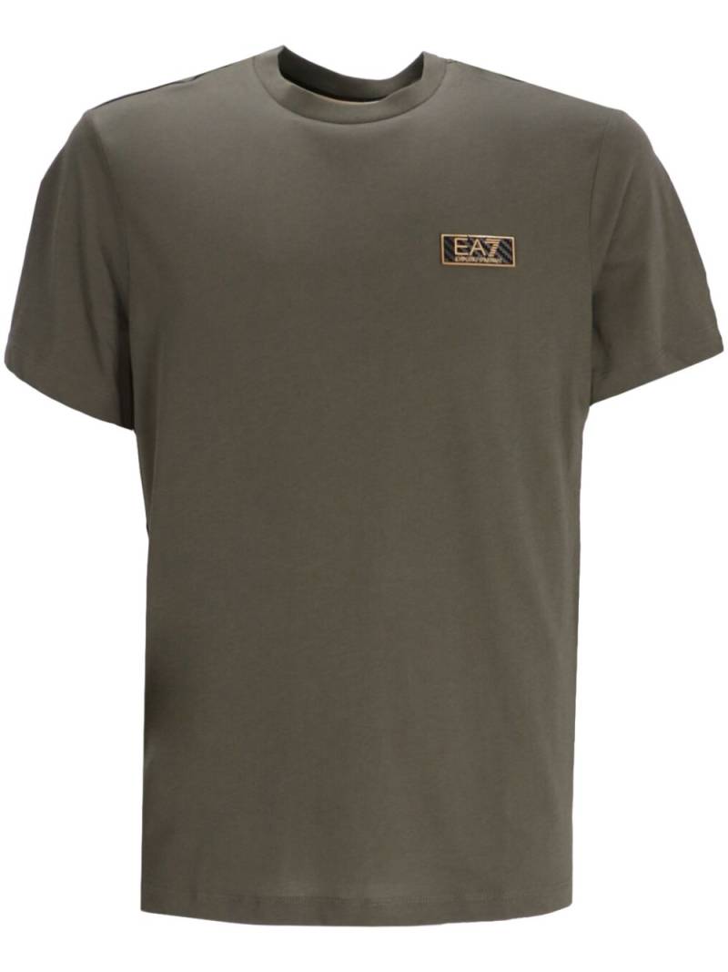 Ea7 Emporio Armani logo patch t-shirt - Green von Ea7 Emporio Armani