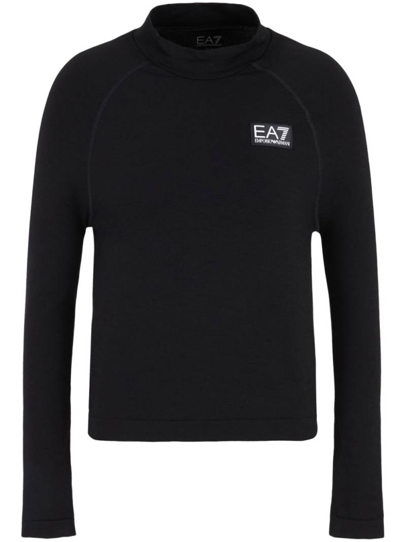 Ea7 Emporio Armani logo-patch top - Black von Ea7 Emporio Armani