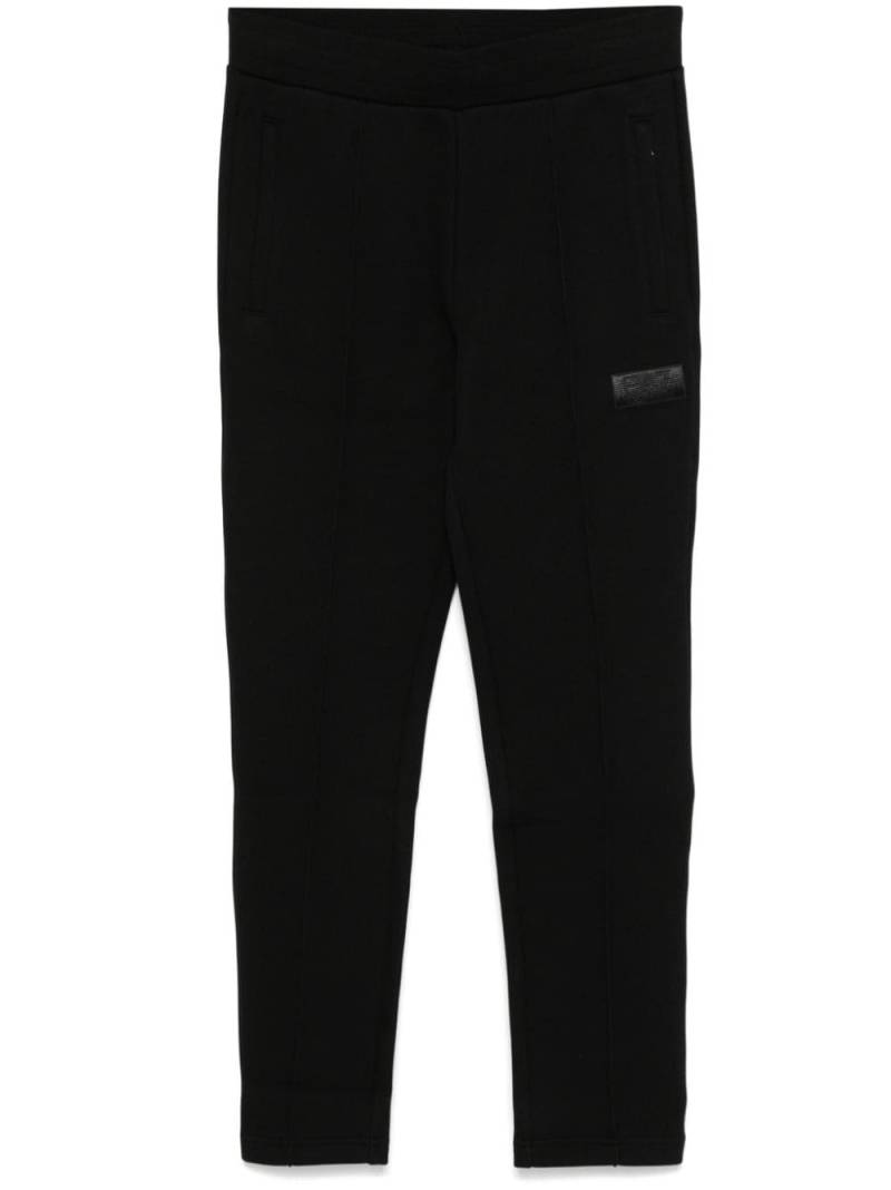 Ea7 Emporio Armani logo-patch track pants - Black von Ea7 Emporio Armani