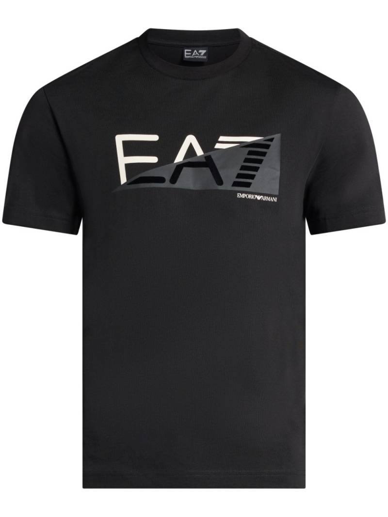 Ea7 Emporio Armani logo-print T-shirt - Black von Ea7 Emporio Armani