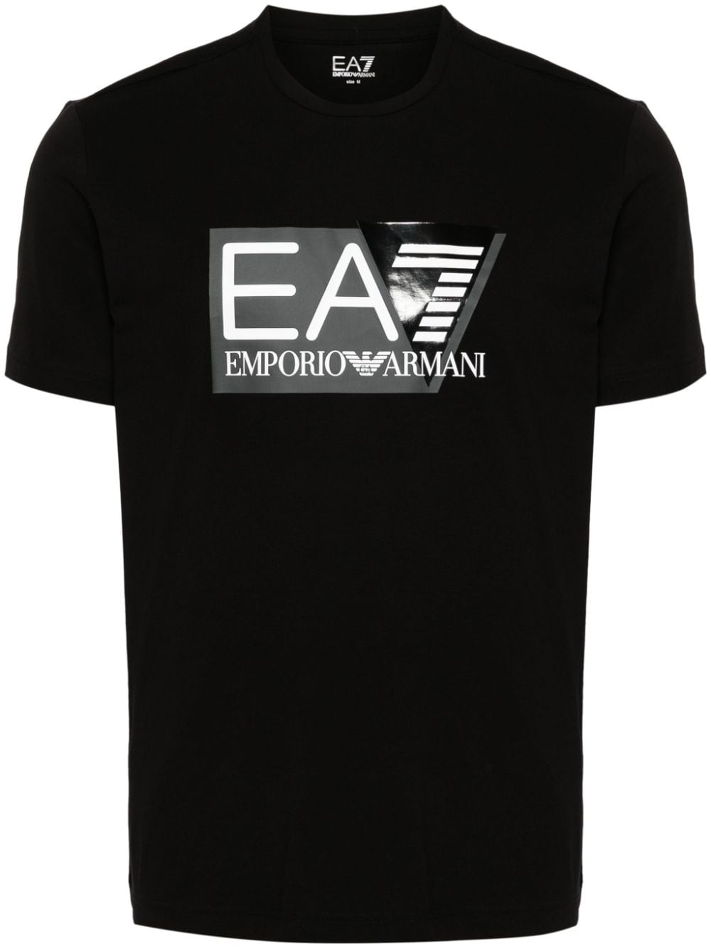 Ea7 Emporio Armani logo-print T-shirt - Black von Ea7 Emporio Armani