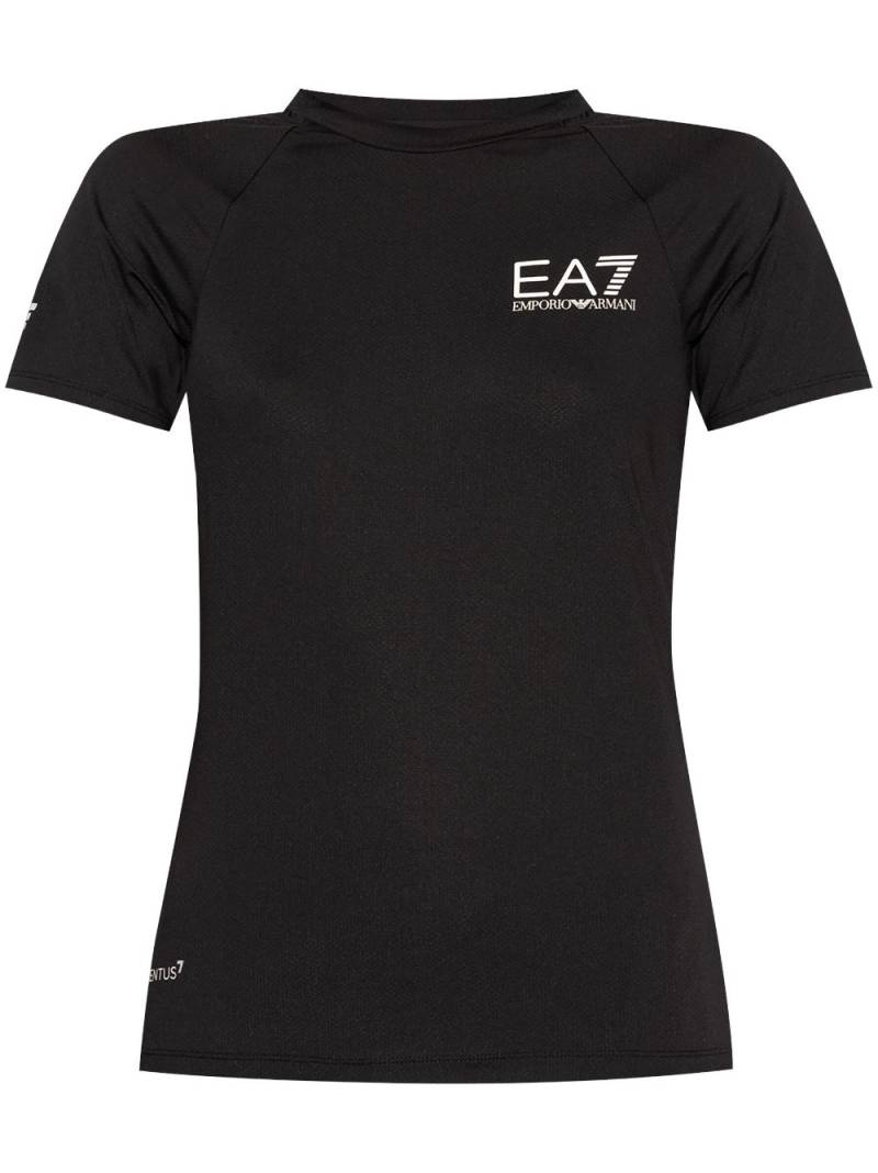 Ea7 Emporio Armani logo-print T-shirt - Black von Ea7 Emporio Armani