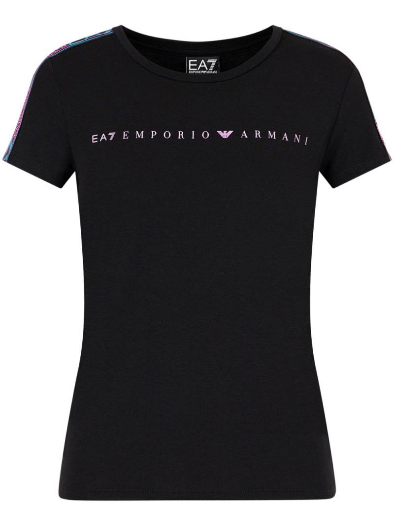 Ea7 Emporio Armani logo-print T-shirt - Black von Ea7 Emporio Armani