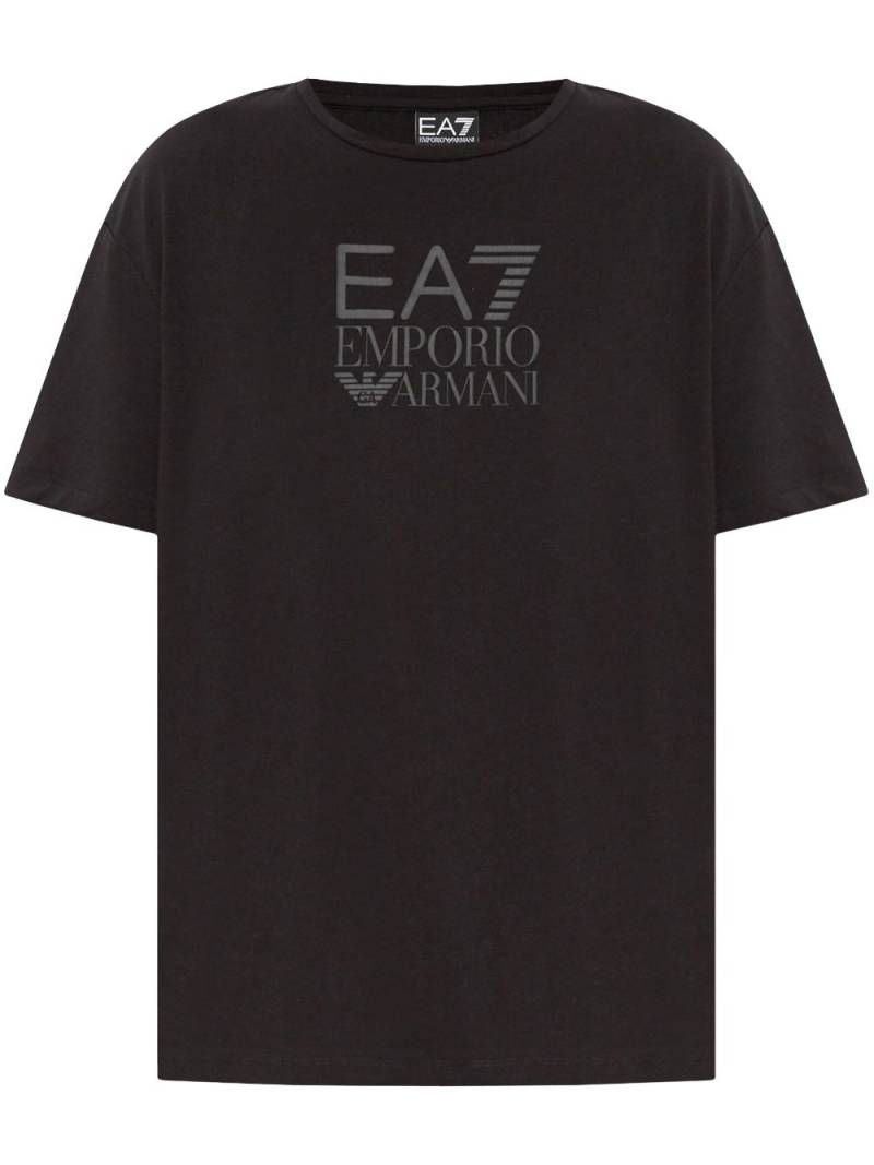 Ea7 Emporio Armani logo-print T-shirt - Black von Ea7 Emporio Armani