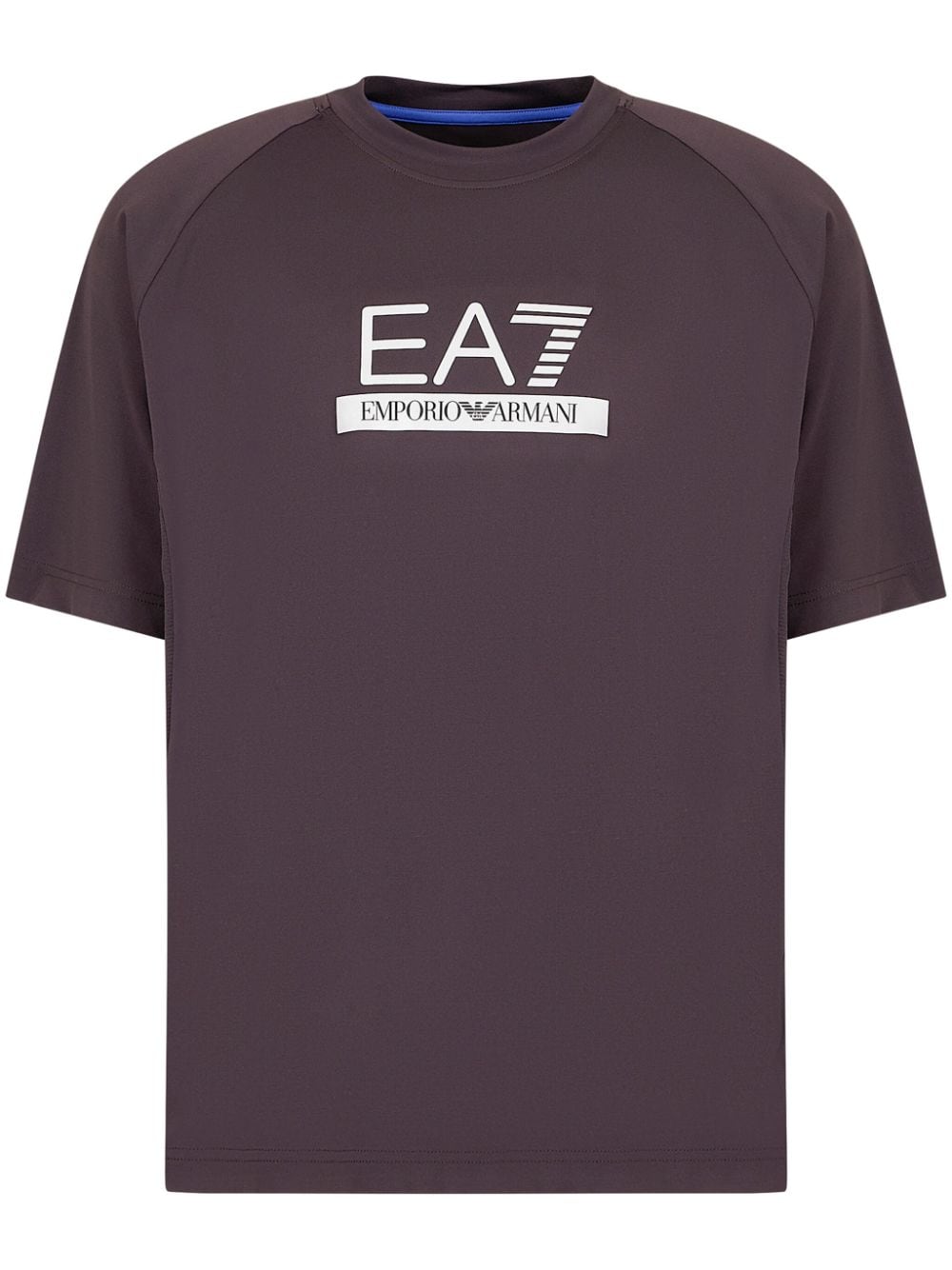 Ea7 Emporio Armani logo-print T-shirt - Brown von Ea7 Emporio Armani