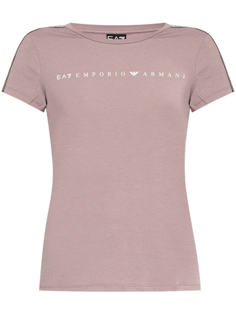 Ea7 Emporio Armani logo-print T-shirt - Pink von Ea7 Emporio Armani