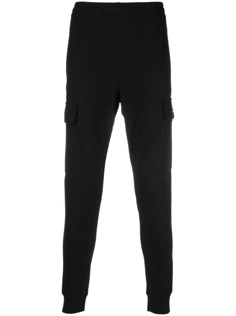 Ea7 Emporio Armani logo-print cargo trousers - Black von Ea7 Emporio Armani