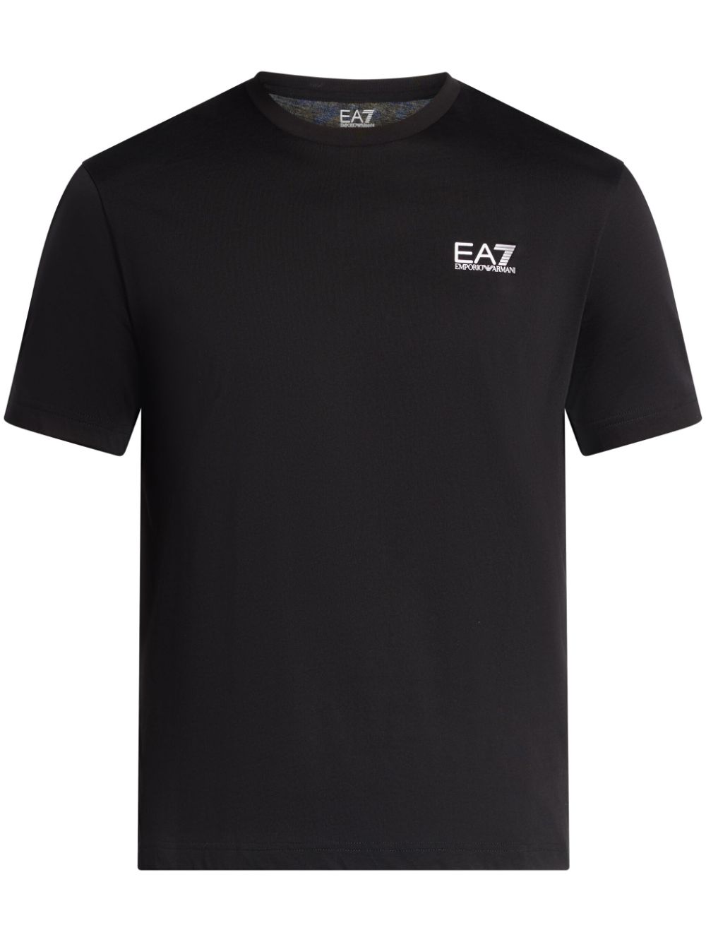 Ea7 Emporio Armani logo-print cotton T-shirt - Black von Ea7 Emporio Armani