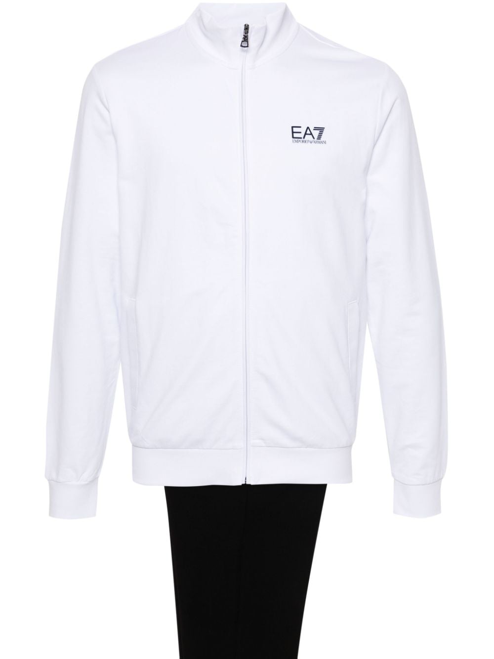 Ea7 Emporio Armani logo-print cotton tracksuit - White von Ea7 Emporio Armani
