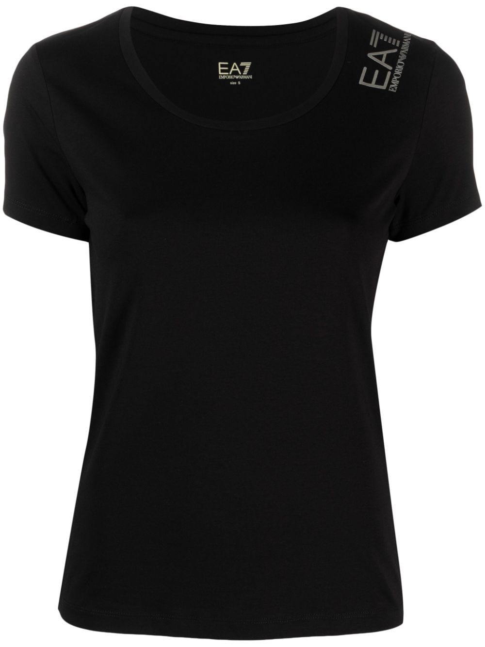 Ea7 Emporio Armani logo-print crew-neck T-shirt - Black von Ea7 Emporio Armani