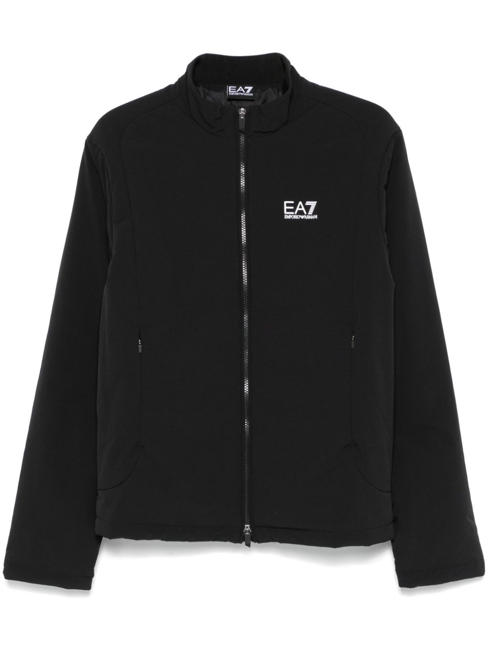 Ea7 Emporio Armani logo-print jacket - Black von Ea7 Emporio Armani