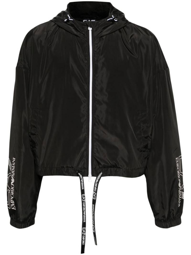 Ea7 Emporio Armani logo-print jacket - Black von Ea7 Emporio Armani