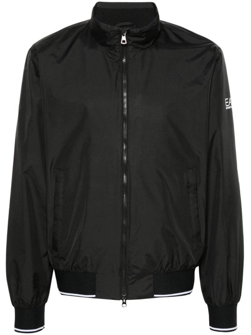 Ea7 Emporio Armani logo-print lightweight jacket - Black von Ea7 Emporio Armani