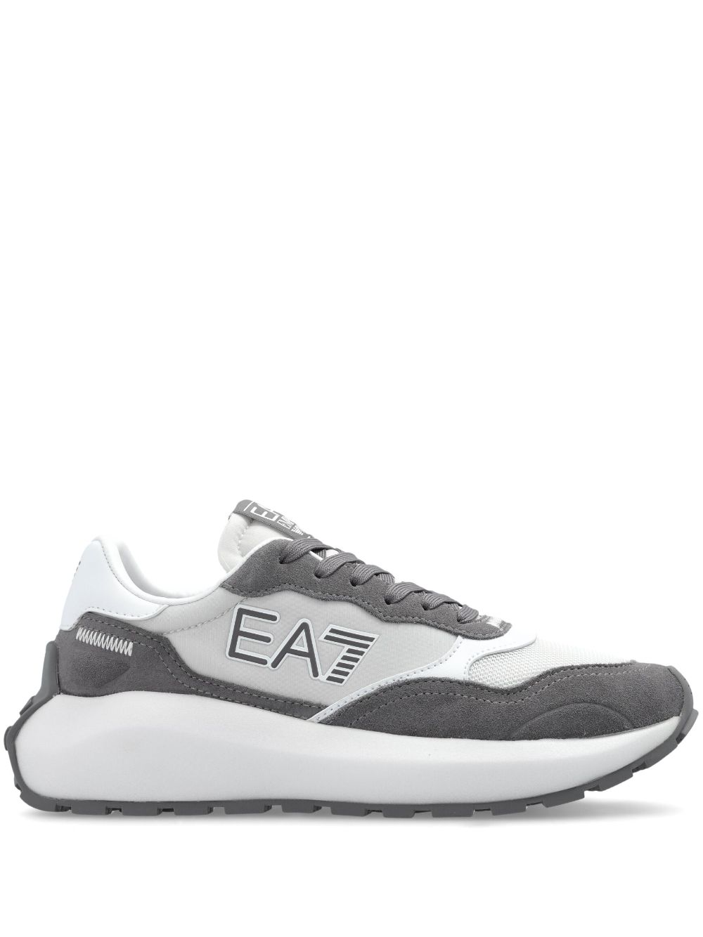 Ea7 Emporio Armani logo-print low-top sneakers - Grey von Ea7 Emporio Armani