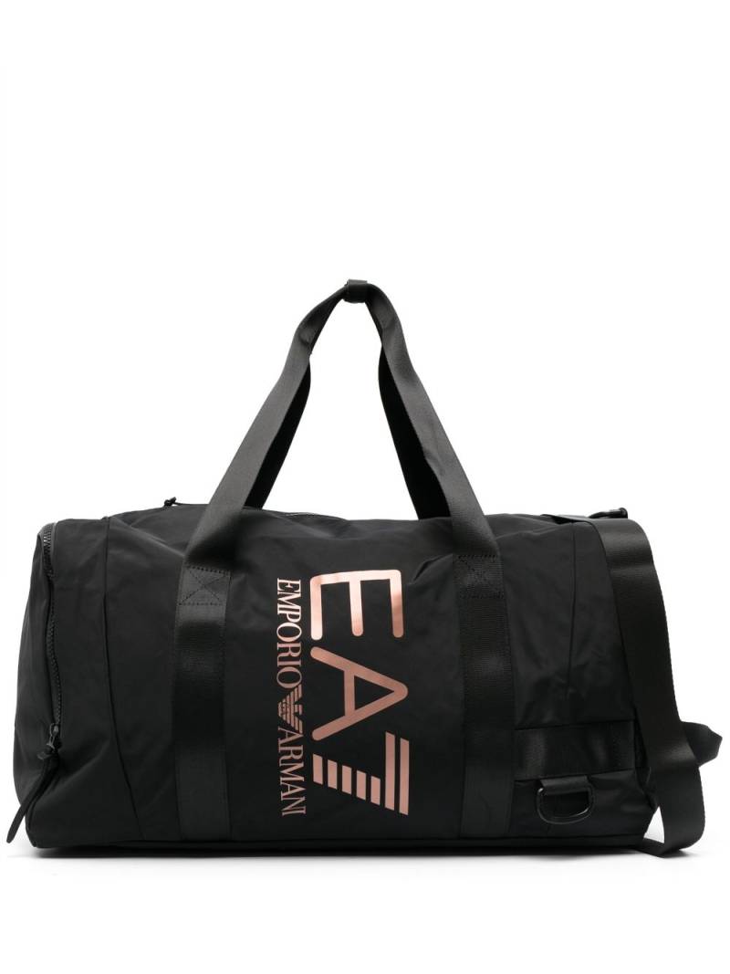 Ea7 Emporio Armani logo-print luggage bag - Black von Ea7 Emporio Armani