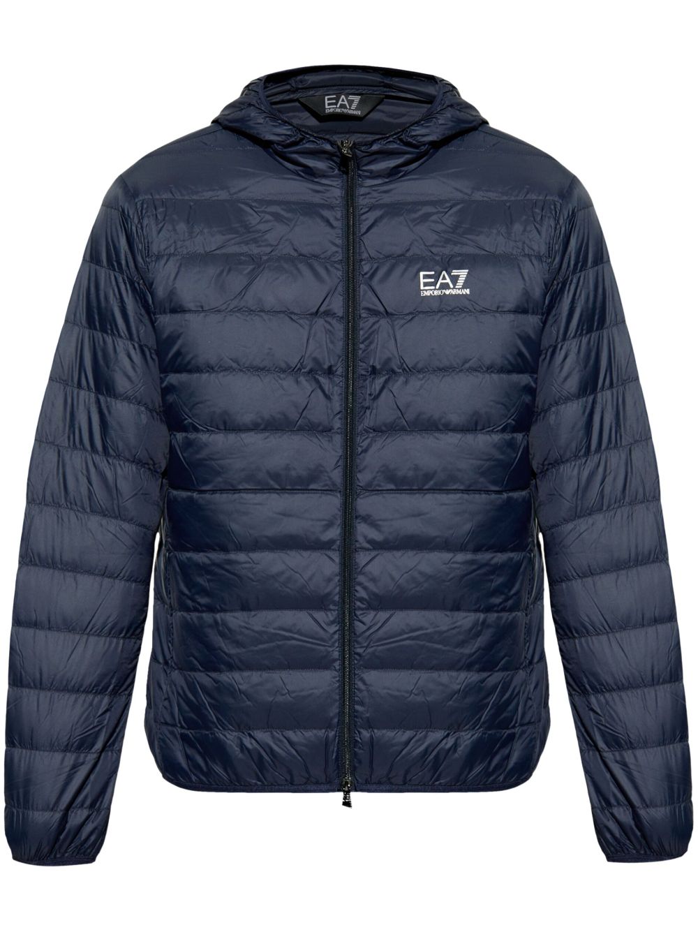 Ea7 Emporio Armani logo-print padded jacket - Blue von Ea7 Emporio Armani