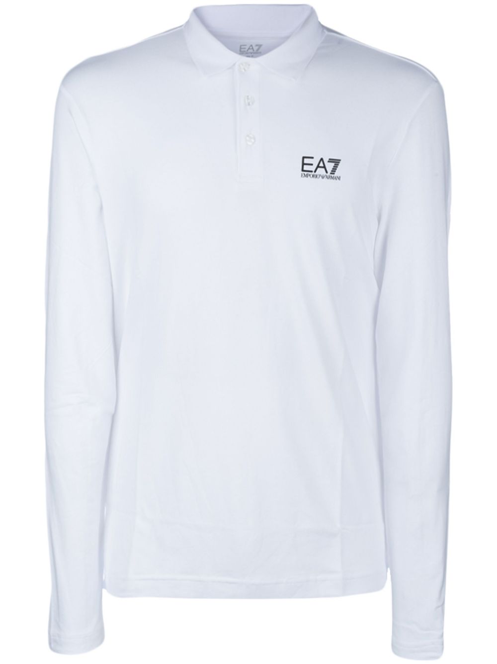 Ea7 Emporio Armani logo-print polo shirt - White von Ea7 Emporio Armani