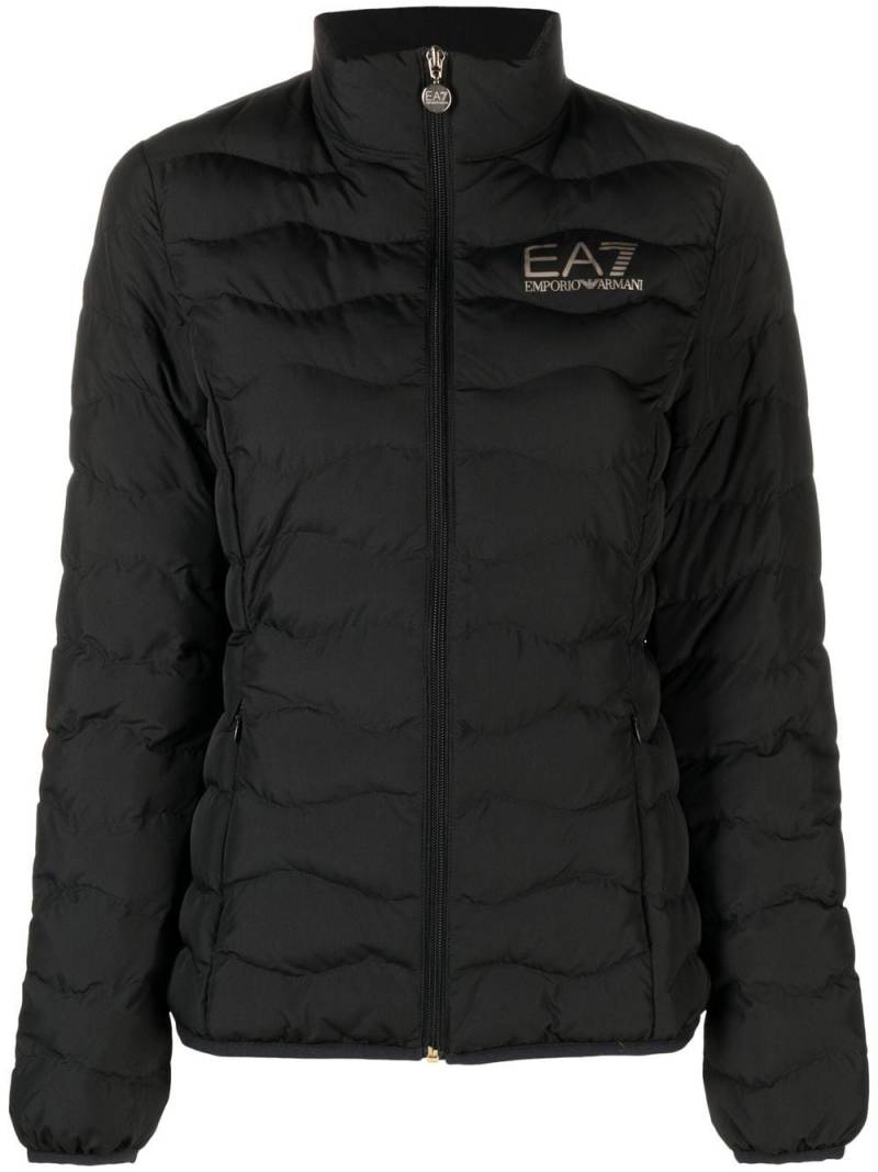 Ea7 Emporio Armani logo-print puffer jacket - Black von Ea7 Emporio Armani