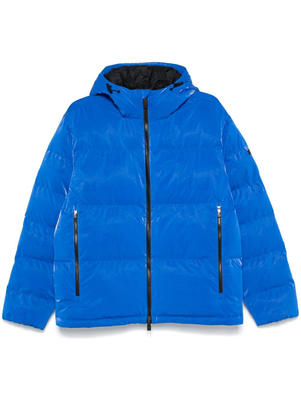 Ea7 Emporio Armani logo-print puffer jacket - Blue von Ea7 Emporio Armani