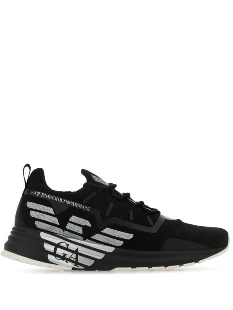 Ea7 Emporio Armani logo-print sneakers - Black von Ea7 Emporio Armani