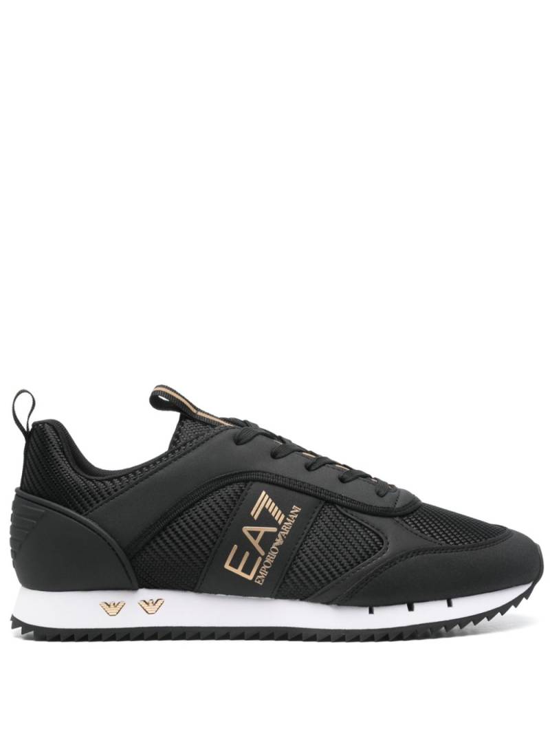 Ea7 Emporio Armani logo-print sneakers - Black von Ea7 Emporio Armani