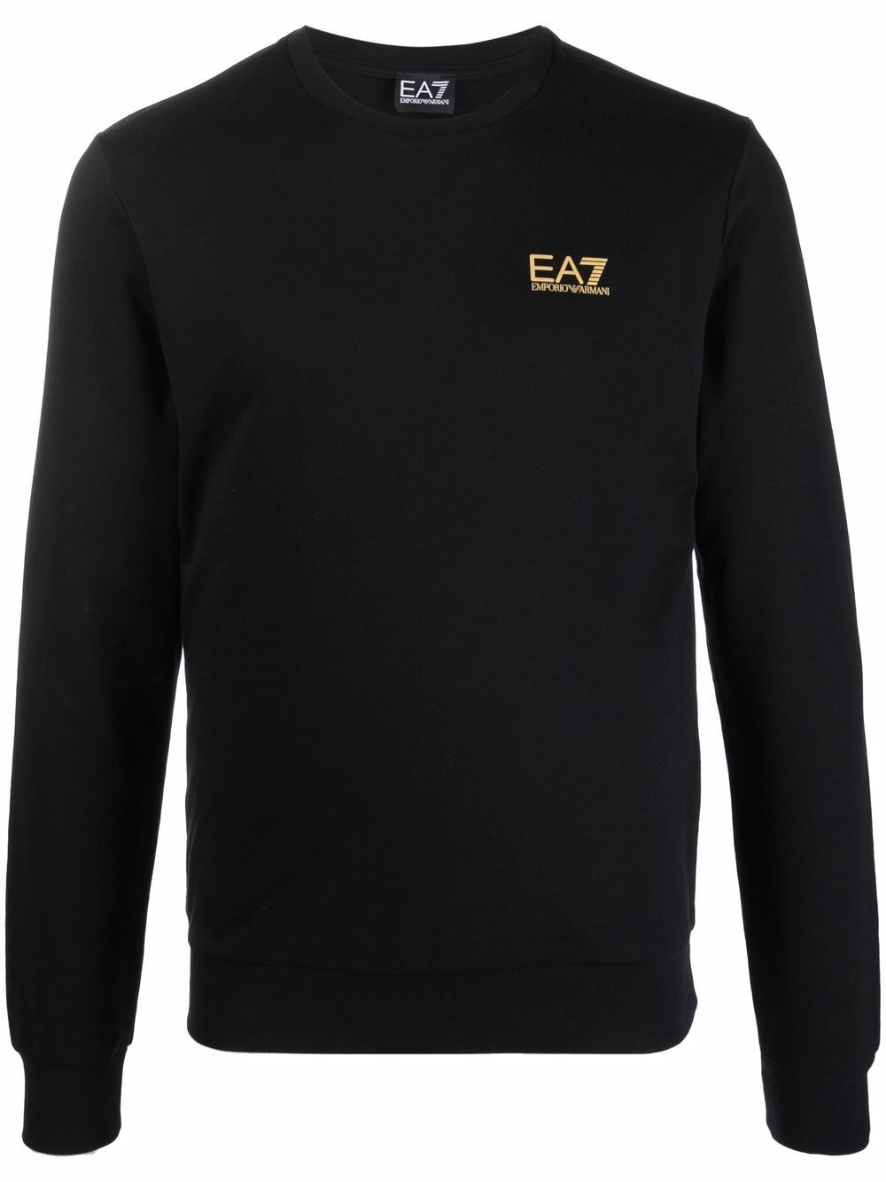 Ea7 Emporio Armani logo-print sweatshirt - Black von Ea7 Emporio Armani