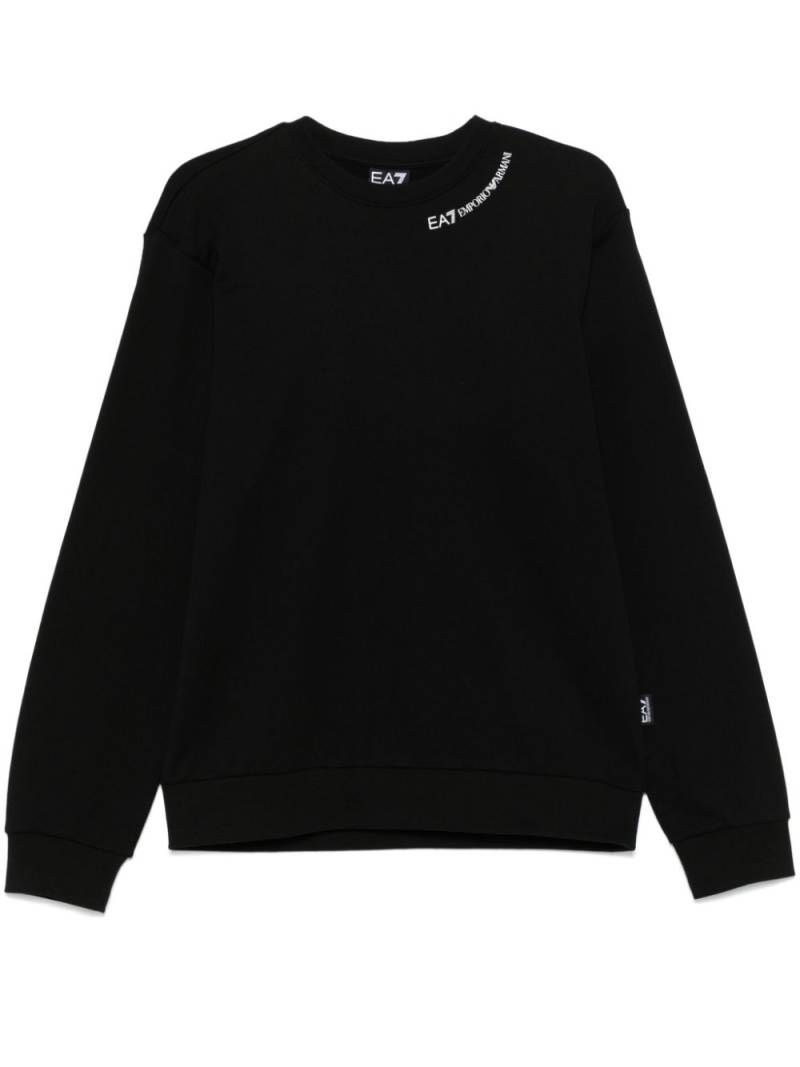 Ea7 Emporio Armani logo-print sweatshirt - Black von Ea7 Emporio Armani