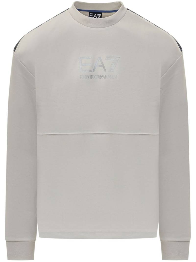 Ea7 Emporio Armani logo-print sweatshirt - Grey von Ea7 Emporio Armani