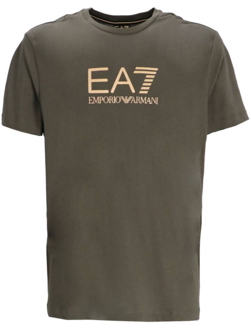 Ea7 Emporio Armani logo print t-shirt - Green von Ea7 Emporio Armani